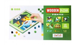 Мозаїка  Wooden pixel  №5 Пірати 400ел. 21.5 х 4 х 38.5 см  (ТМ CUBіKA) дерев`яна іграшка