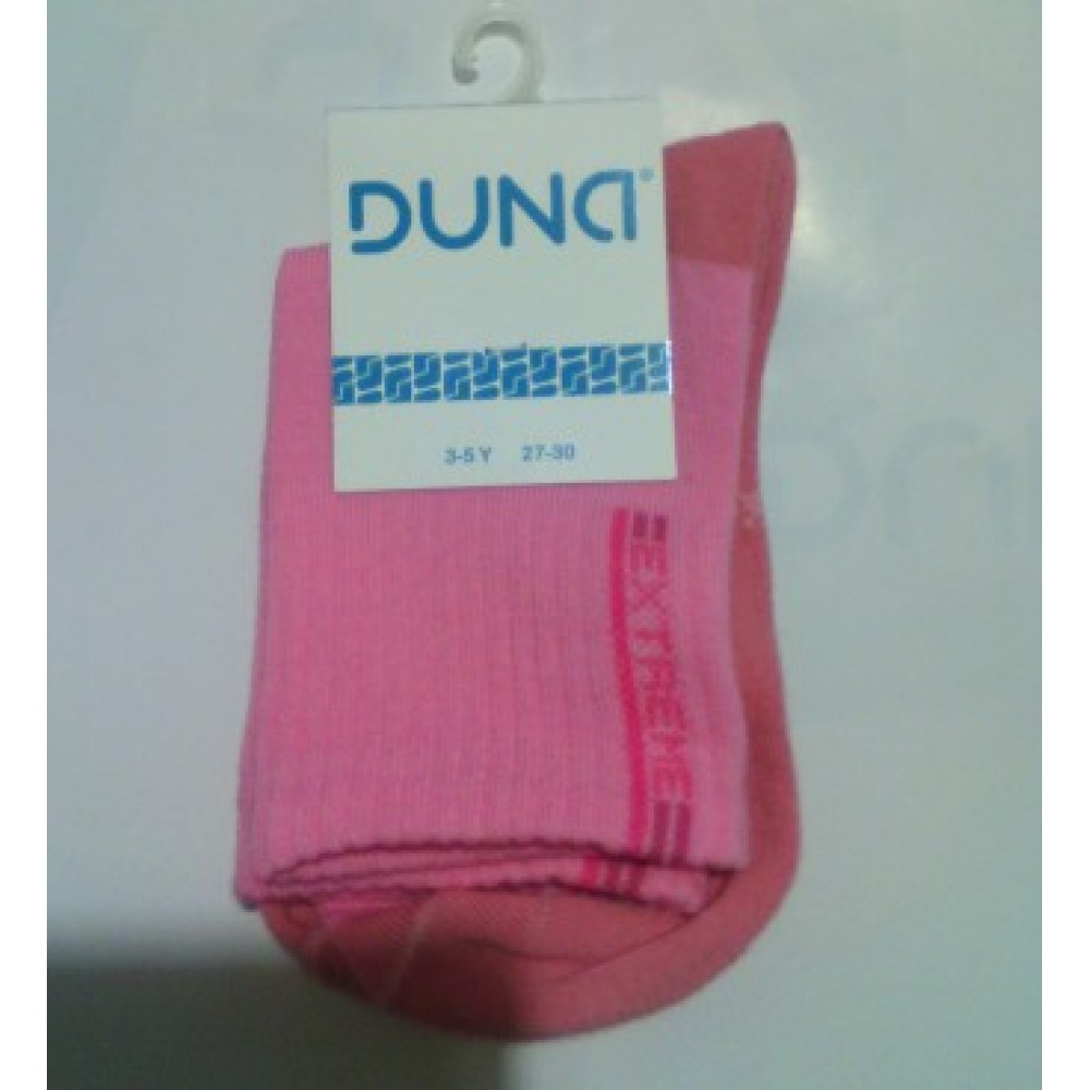 Дитячі шкарпетки DUNA 479 демі  22-24 рожеві 70%бавовна  27%поліамід  3%еластан