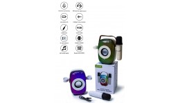 Колонка караоке з мікрофоном K31 USB заряд  в коробці