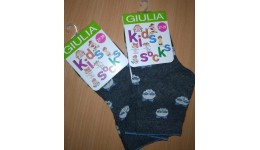 Шкарпетки дитячі 22 (33-35) KSL-018 MELANGE calzino-deep grey melange-69%бавов 26%поліам 5%елас