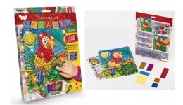 Мозаїка блискуча Glitter Mosaic БМ-02-06 Попугай  розмір 21.5х27 см Д/Т (1/10)