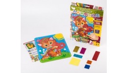 Мозаїка блискуча Glitter Mosaic БМ-02-02 Кошеня розмір 21.5х29 см Д/Т (1/10)