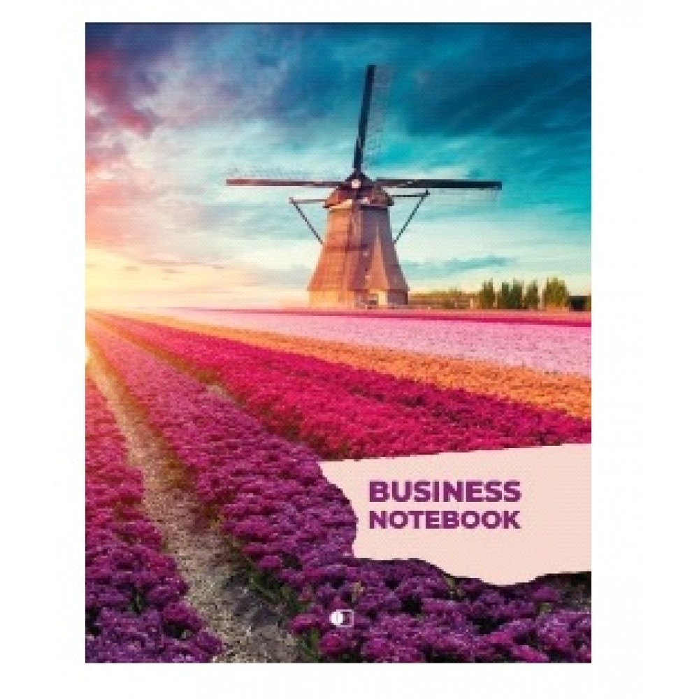 Канцелярська книга А4 Business notebook-1 96 арк обклад-м яка  клітинка Млин ТМ АртПринт  (1)