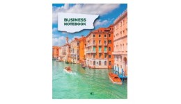 Канцелярська книга А4 Business notebook-2 96 арк обклад-м яка  клітинка Венеція ТМ АртПринт (1)