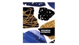Канцелярська книга А4 Business notebook-4 96 арк обклад-м яка  клітинка Каміння ТМ АртПринт (1)