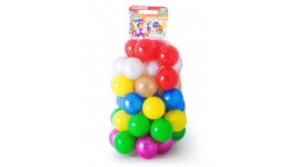 Кульки для сухих басейнів MaxFun 5502 Максимус 45шт (7кольорів) діметр 8см 49х26х22 в сітці