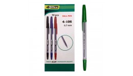 Ручка кулькова 4OFICE 4-106 зелена  0 5мм (50 шт. в упаковці)