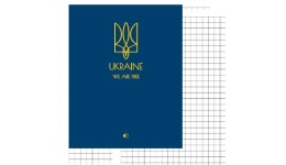 Ділова книга А4   96 арк пружина premium-3  Синя обкладинка-тверда  клітинка ТМ АртПринт (1)