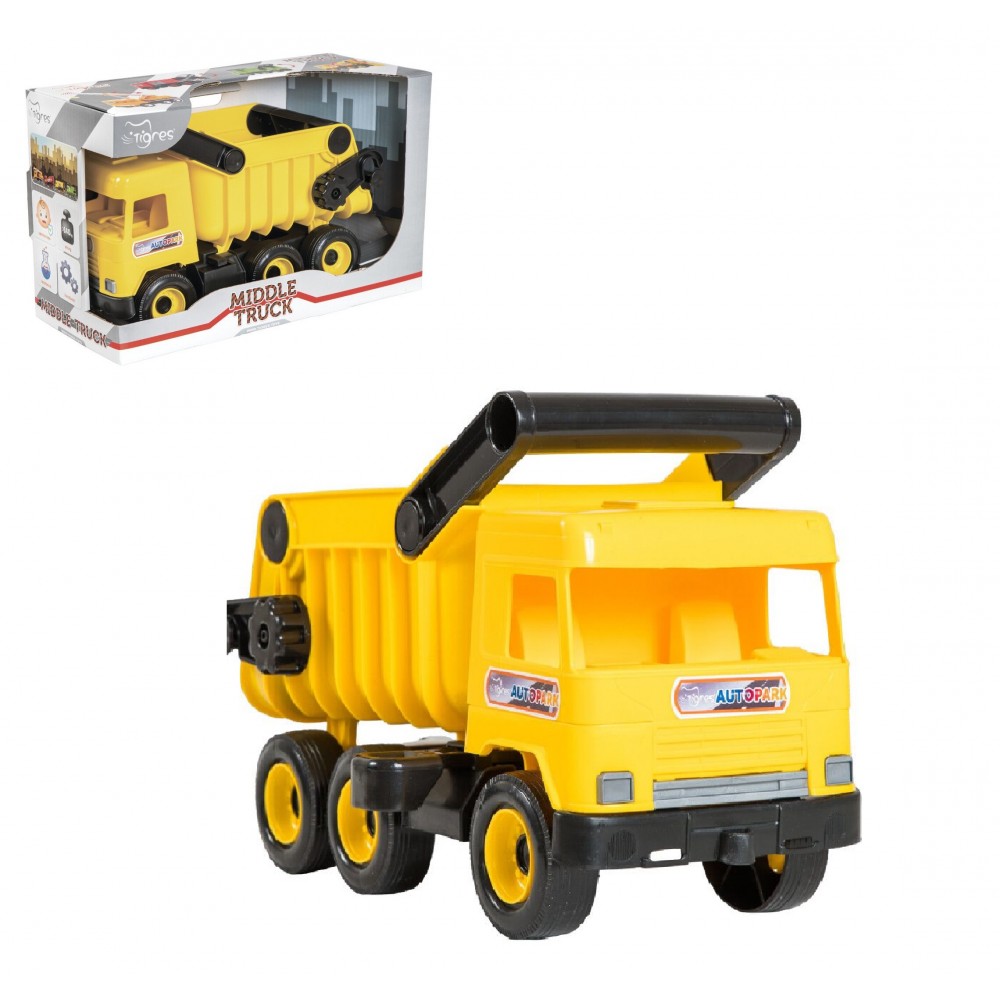 Авто  Middle truck  самоскид  (жовтий) 27*44*19 см  в коробці