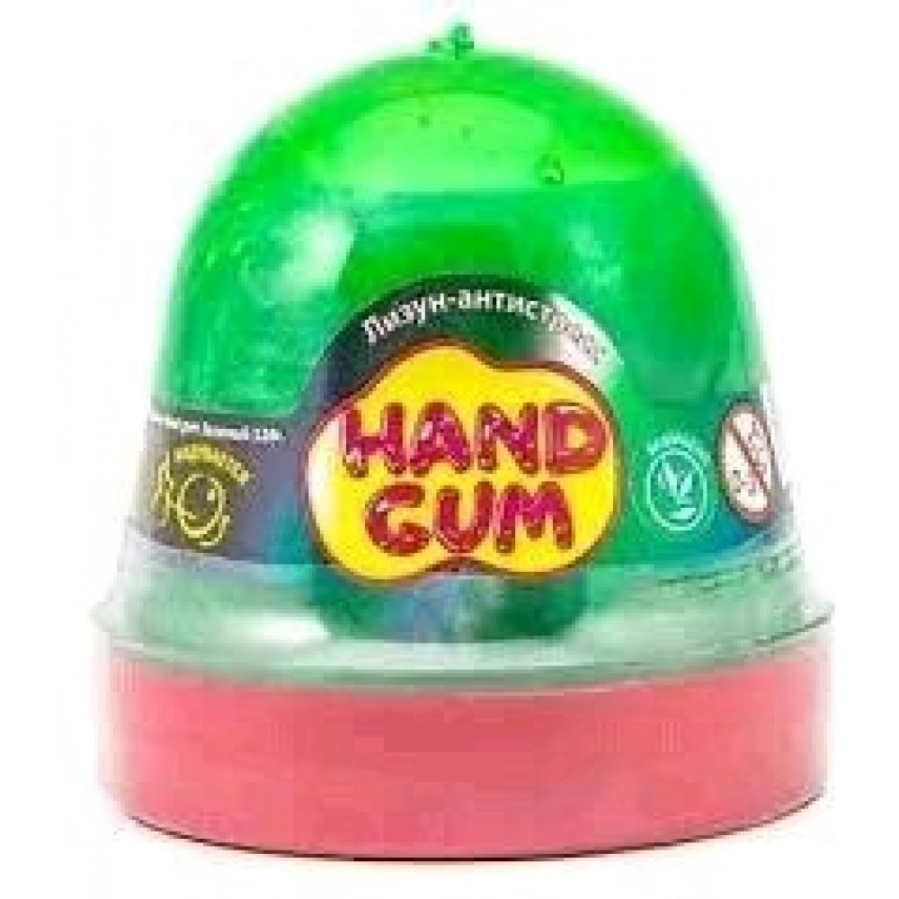 Антистрес-лизун ОКТО 80100 ТМ Mr.Boo Hand gum Зелений (1/24шт/уп) (120 гр)