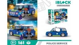 Конструктор Поліція 161 дет.  Kids hits IBLOCK JUNIOR KH17/001/2 в коробці 24*16*6см