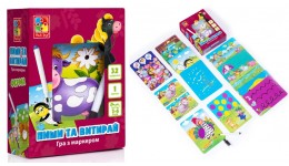 Пиши та витирай 5010-19 Гра і розмальовка Ферма  в коробці 13*6*13см  VT (у)