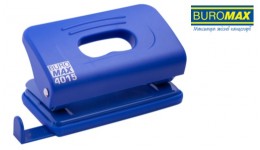 Діркопробивач BUROMAX  4015-02 пластик  10 арк.   синій  в коробці (1/12)