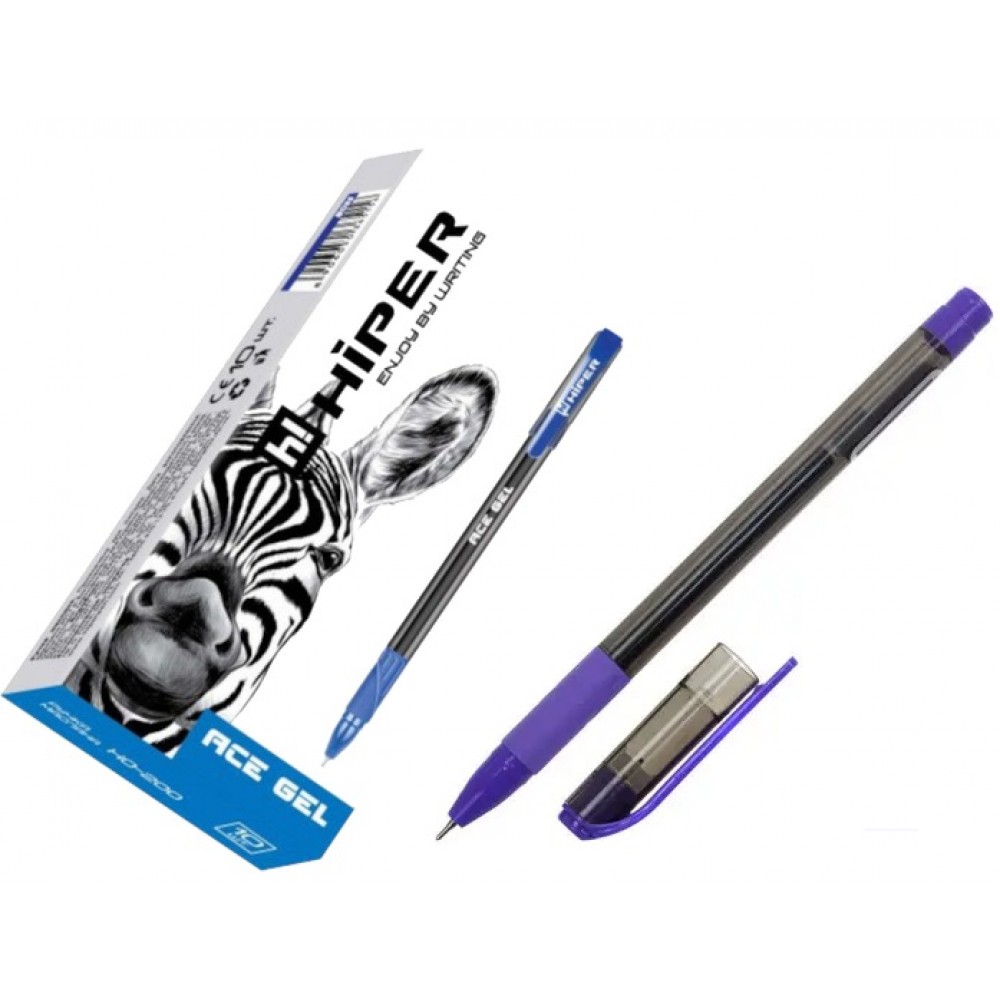 Ручка гелева HIPER Ace Gel HG-125 0.6 фіолетова (10/100)