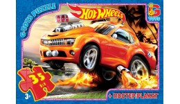 Пазли G-Toys   35 елементів Hot Wheels 701  19*13*3 см  в коробці+плакат