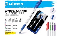 Ручка гелева HIPER White Shark HG-811 0.6 чорна (10/100)