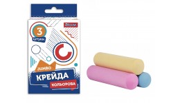Крейда кольорова   3 шт JUMBO 400406 для малювання на асфальті  Geometry  1ВЕРЕСНЯ(1/64)