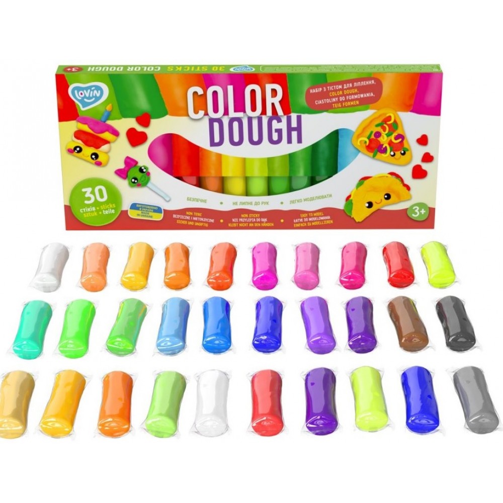 Тісто для ліплення набір 30 кольорів ОКТО 41205 Color Dough TM Lovin (1/20)