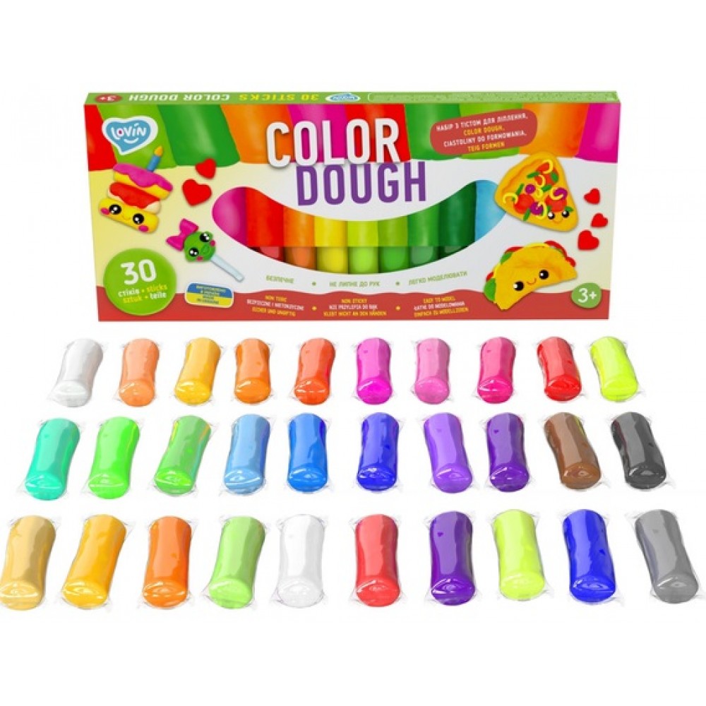 Тісто для ліплення набір 30 кольорів ОКТО 41205 Color Dough TM Lovin (1/20)