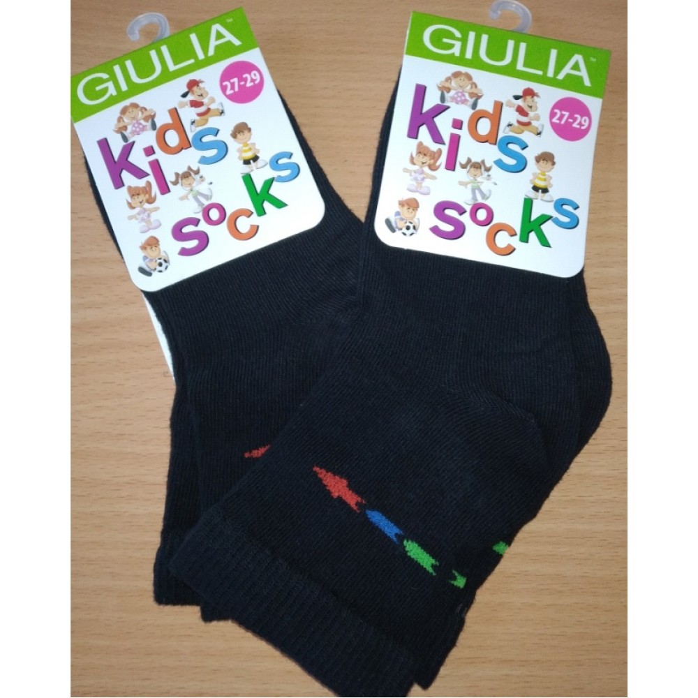 Шкарпетки дитячі 18 (27-29) KSL-016 calzino- black - 70% бавовна  28%поліамід  2 %еластан