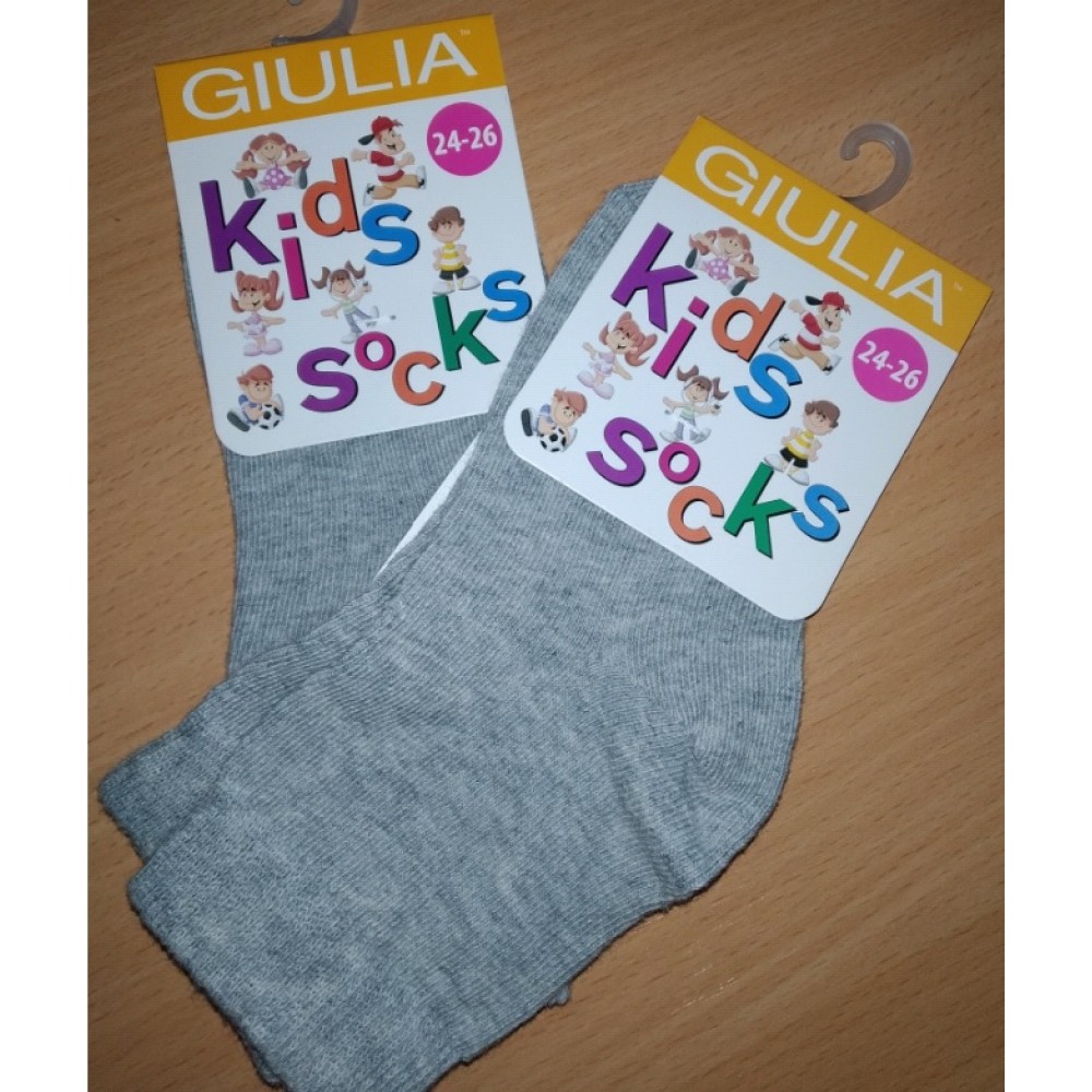 Шкарпетки дитячі 18 (27-29) KSL  MELANGE calzino-grey melange-73% бавовна  23% поліам  4%еласта