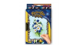 Вишивка гладдю по номерам на розтяжці VGL-01-04 Букет ТМ Danko toys(рос.мова на упаковці)