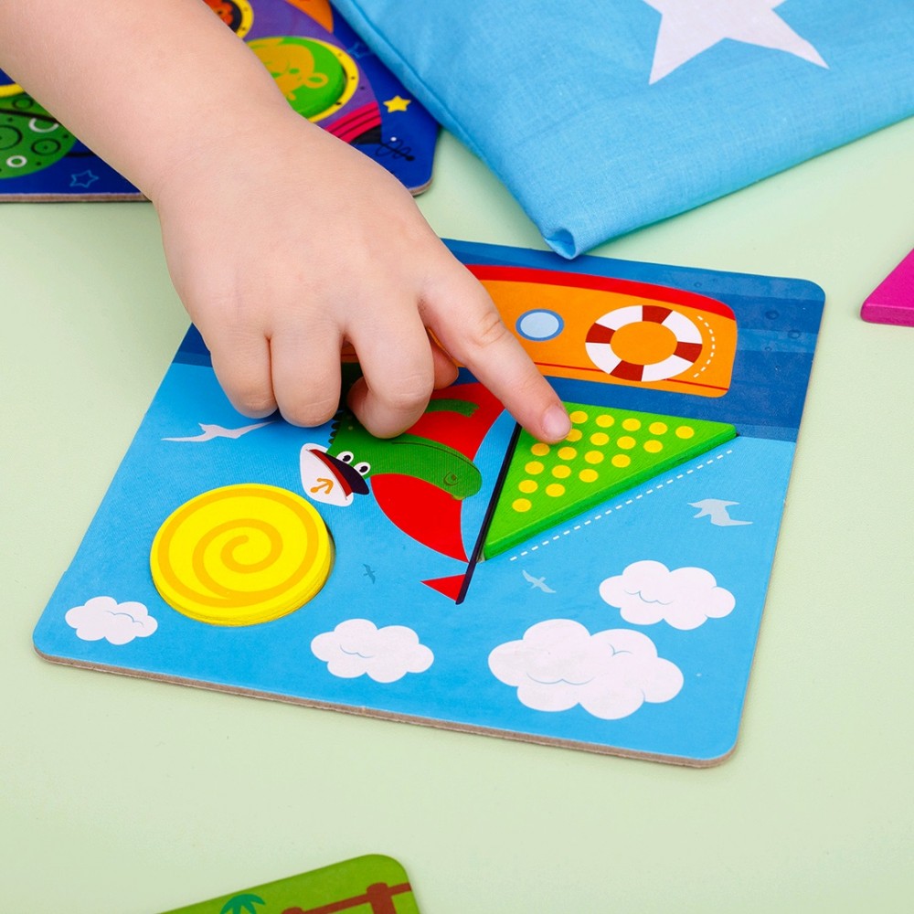 Гра - СОРТЕР настільна 2002-06 Мозаїка Транспорт (дерево) (укр) ТМ Vladi Toys