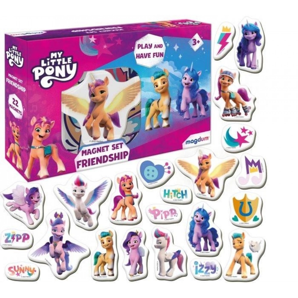 Набір магнітів. My Little Pony. Дружба МЕ 5031-21 в коробці 18х13х3.5 см