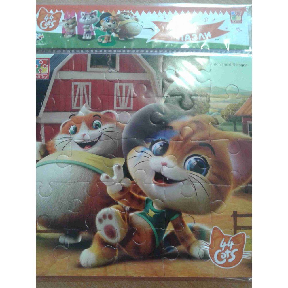 М`які пазли квадратні 1111-05  44 Коти.На фермі.  (Vladi Toys)