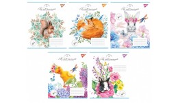 Зошит 12 коса лінія арт766938 Sunny spring Yes (25 шт в упаковці)