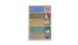 Закладки паперові 15101 Zibi DOGS  з клейким шаром  44x12 мм  5 диз. по 20 арк.  KIDS Line /30