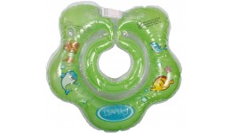 Круг для купання немовлят КВІТОЧКА LN-1561 зелений ТМ Ліндо