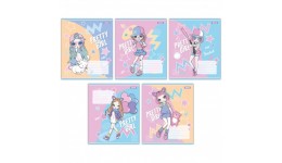 Зошит 12 клітинка арт767189 Pretty girl Yes (25 штук в упаковці)