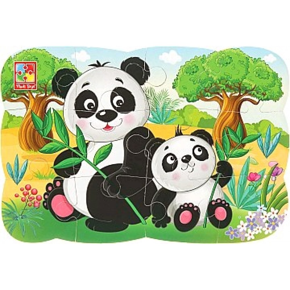 Магнітні пазли 3205-80 Пандочки (Vladi Toys)