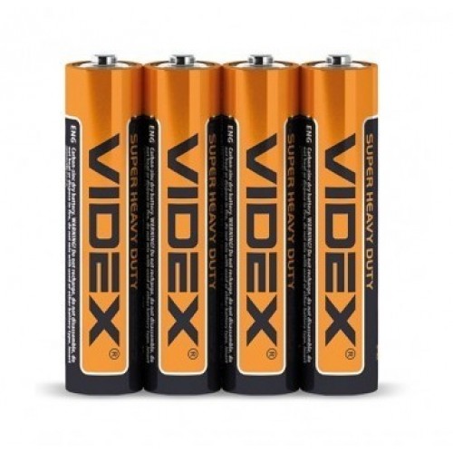 Батарейка VIDEX Super Heavy Duty AA/R6 (S4) 1*4шт (4/60/1200)