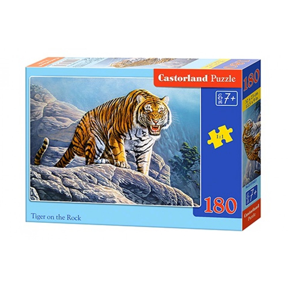Пазл Касторленд 180(451) Тигр на скалах   32*23 см
