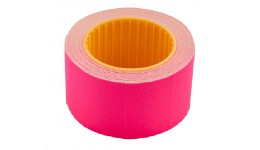 Цінник прямокутний BUROMAX 282104-29 30*20мм  МАЛИНОВИЙ  зовн. намотув. 300шт  6м (10шт в упако