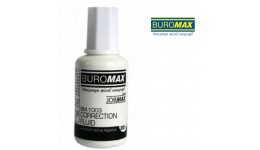 Коректор з пензликом BUROMAX 1003  20мл. (12 шт в упаковці)