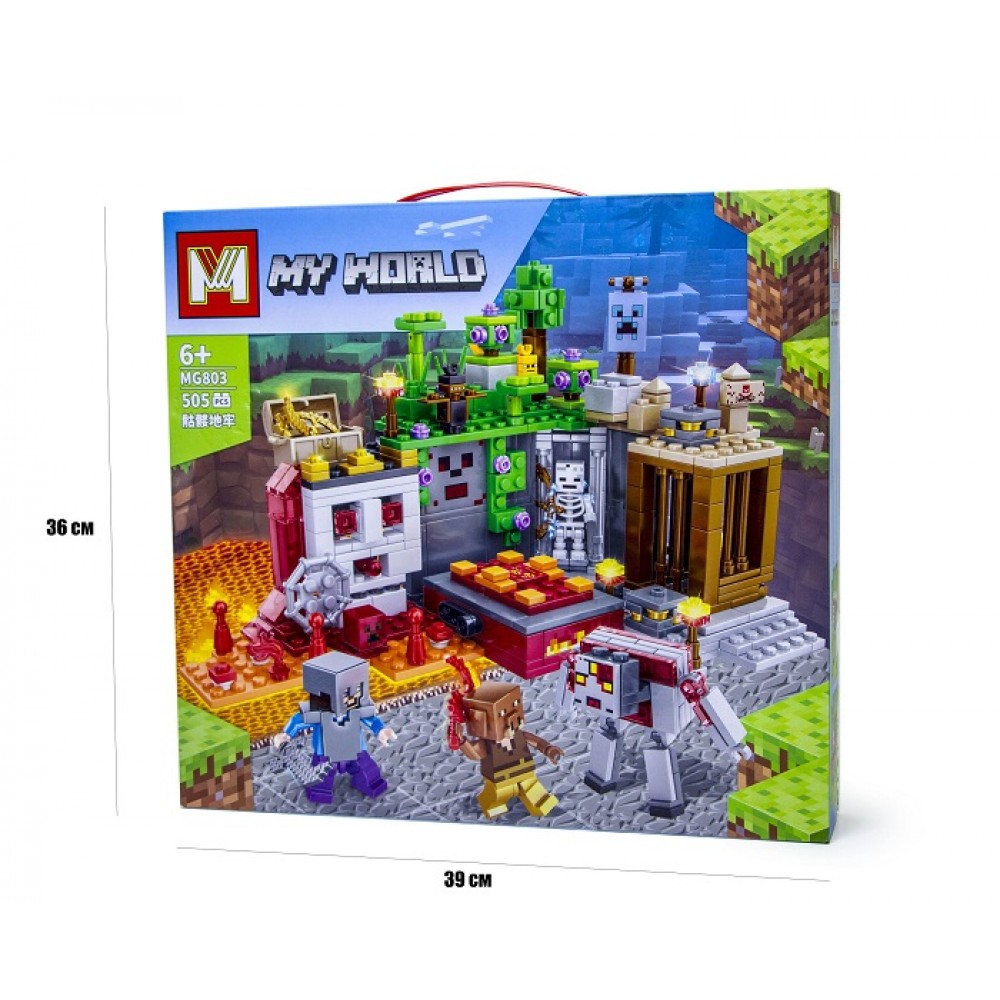 Конструктор MY WORLD MG803 505 деталей в коробці 36х39 см