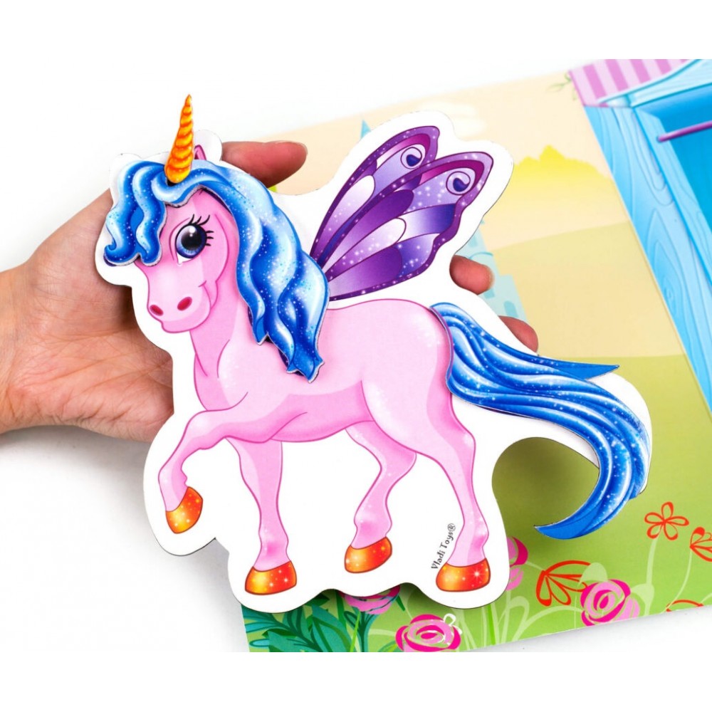 Магнітна гра Одягалка 3204-27 Єдиноріг  (Vladi Toys)