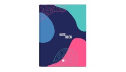 Ділова книга А4   96 арк Abstract notebook-1  обкладинка-тверда  клітинка ТМ АртПринт (1)