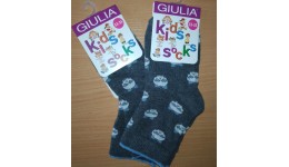 Шкарпетки дитячі 20 (30-32) KSL-018 MELANGE calzino-deep grey melange-69%бавов 26%поліам 5%елас