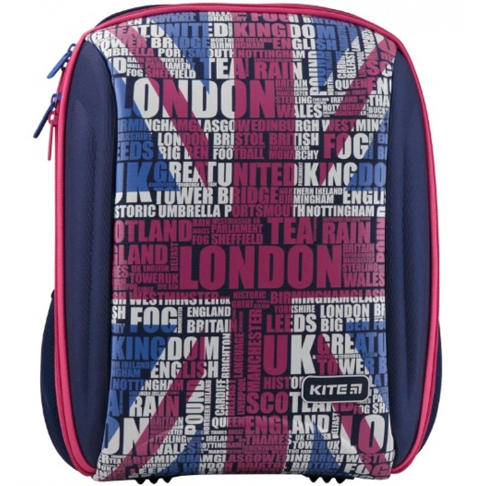 Рюкзак шкільний  каркасний KITE 732S-1  37x26x18см  London