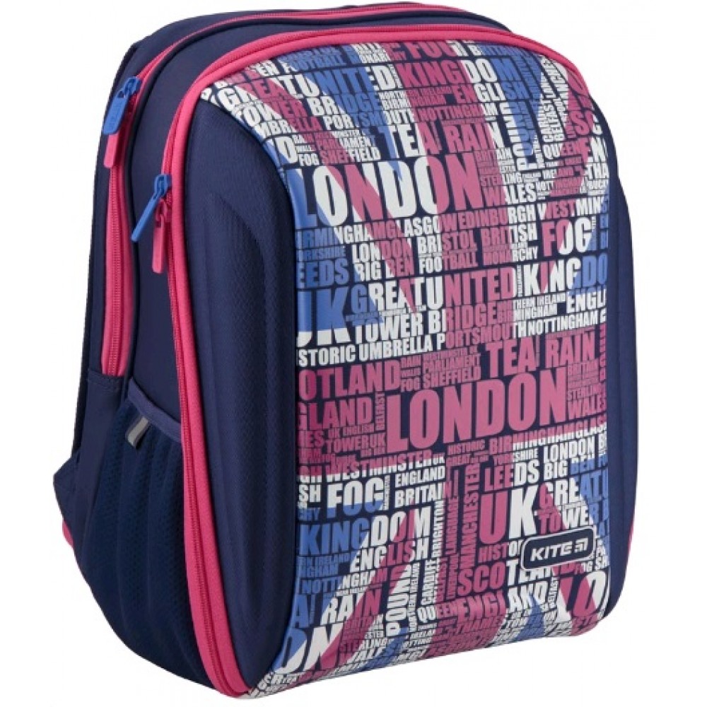 Рюкзак шкільний  каркасний KITE 732S-1  37x26x18см  London