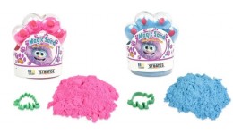 Кінетичний пісок Magic sand Котяча лапка  39407 різні кольори 250 г  розмір 10х6.5см ТМ Strateg