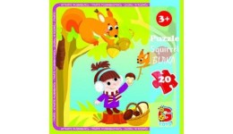 Пазли G-Toys   20 елементів Лісові мешканці 06  13 5*10*5 см  в коробці