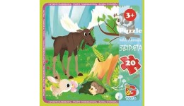 Пазли G-Toys   20 елементів Лісові мешканці 08  13 5*10*5 см  в коробці