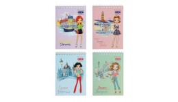 Блокнот А6 Zibi  12136 40арк  TRAVEL GIRLS  карт. обкл. KIDS Line(1/20)