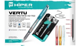 Ручка масляна HIPER HO- 700 Vertu  7 км сині 0 7мм (30 шт. в упаковці)