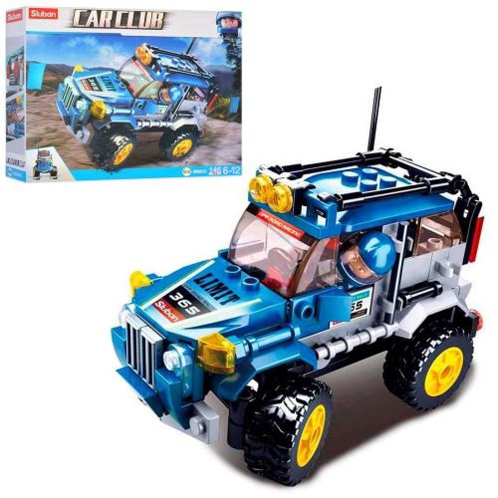 Конструктор SLUBAN M38-B0663C  Car Club : джип  фігурка  146 дет.